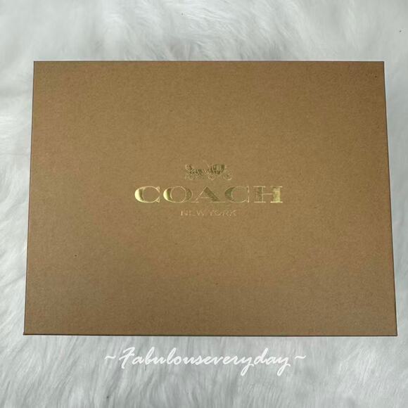 Coach Boxed Mini Rowan Crossbody Bag And Mirror Bag Charm Set Sig Canvas CCL59 - Picture 9 of 10